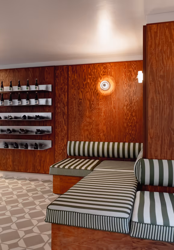 Striped Sitting Area