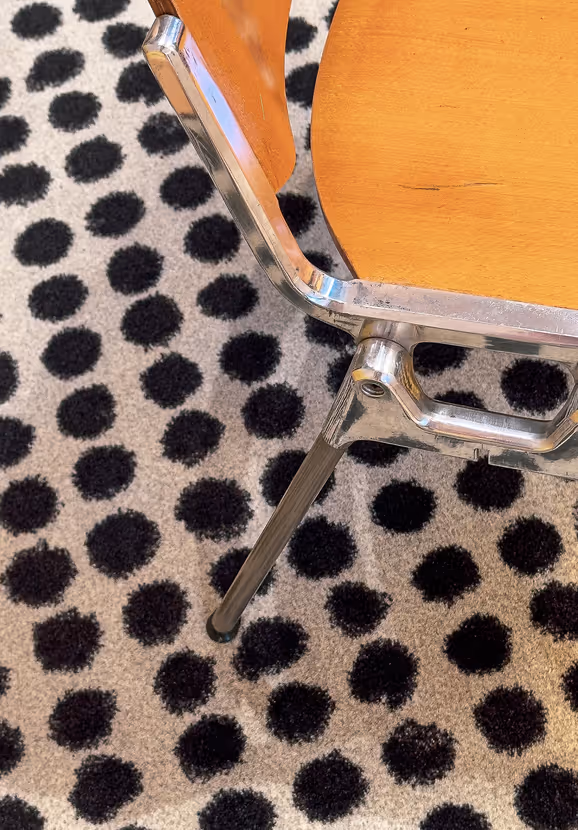 Opticians - Chair and Spotty Carpet