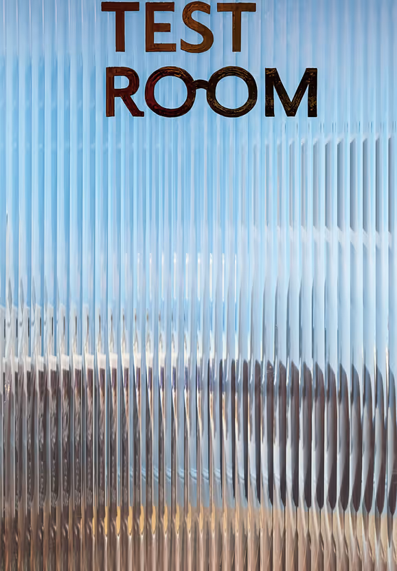 Opticians - Test Room on Glass