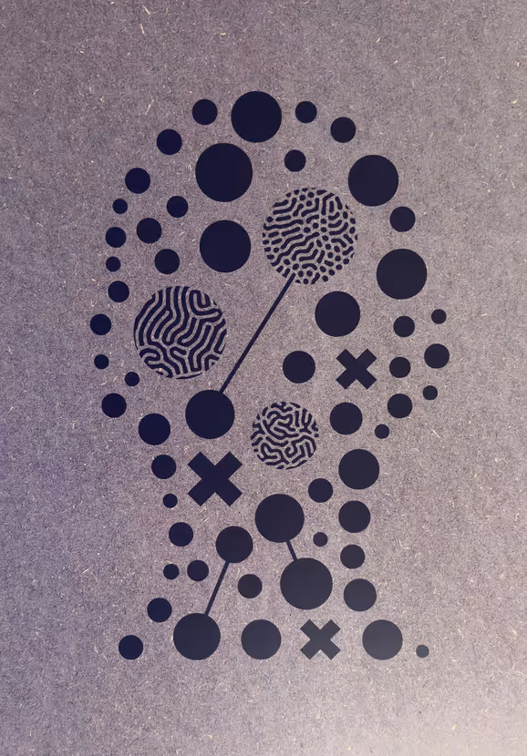 Close up of Head Shape Graphic